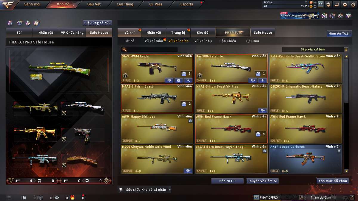 shop acc cf uy tin gia re